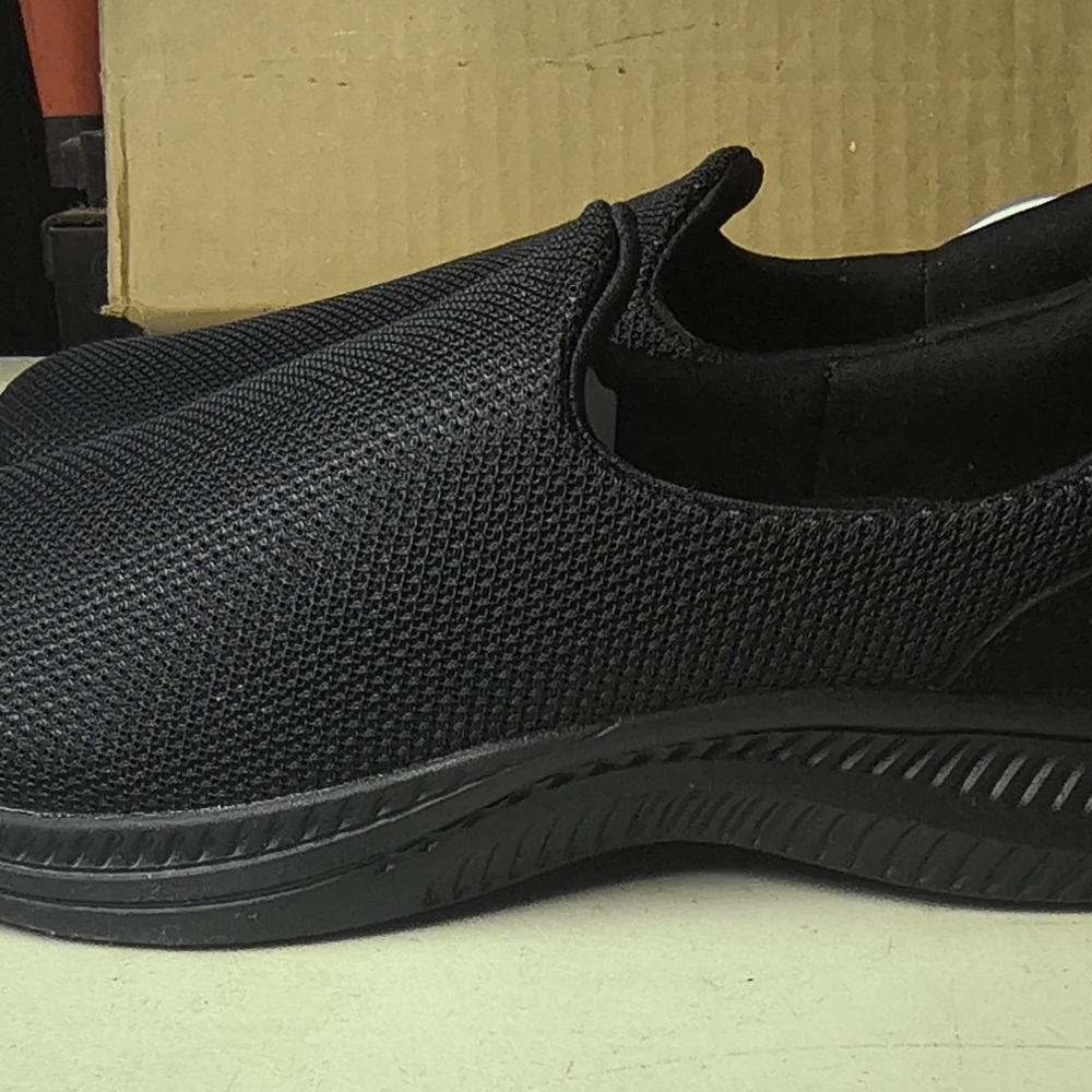Women's MTA Sport JackieBlack Mesh Slip-On Athletic Shoes Size 7